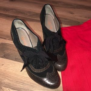 Levity 7.5 Oxford Bootie Heels